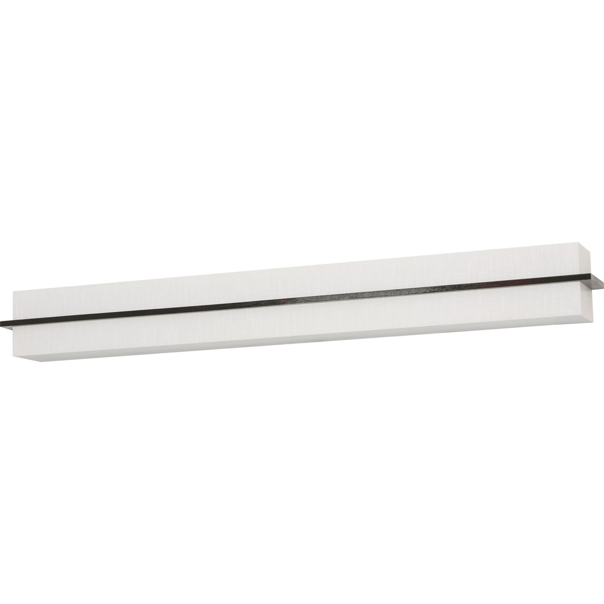 Apex 39 LED Vanity Mirror with Adjustable Brightness - Linen White & Espresso Finish for Makeup & Skincare - Perfect for Bathroom, Bedroom & Dressing Room
