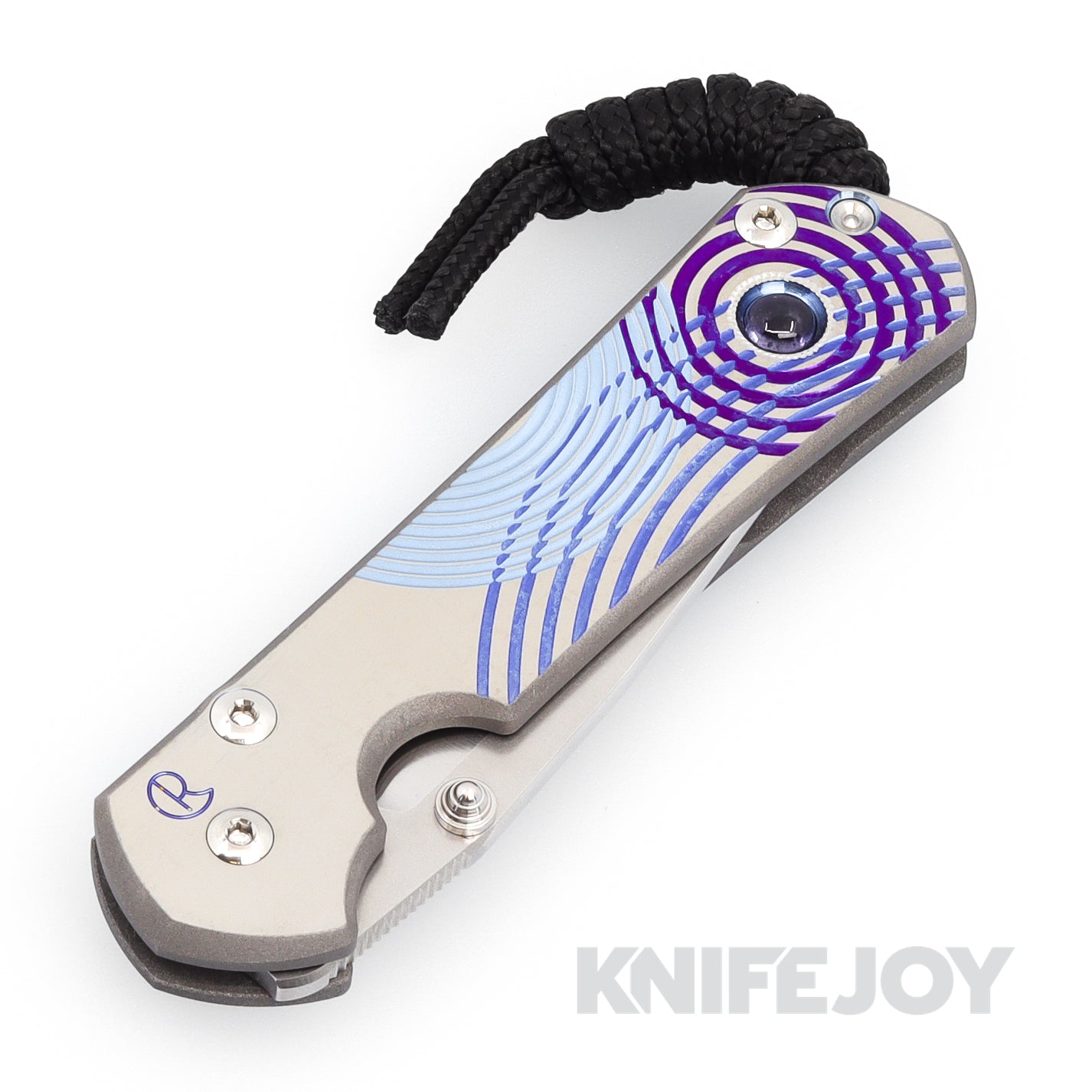 Chris Reeve Knives Small Sebenza 31 Folding Knife - MagnaCut Drop Point Blade & Iolite Cabochon Handle | EDC, Outdoor Survival, Camping, Hunting Gear
