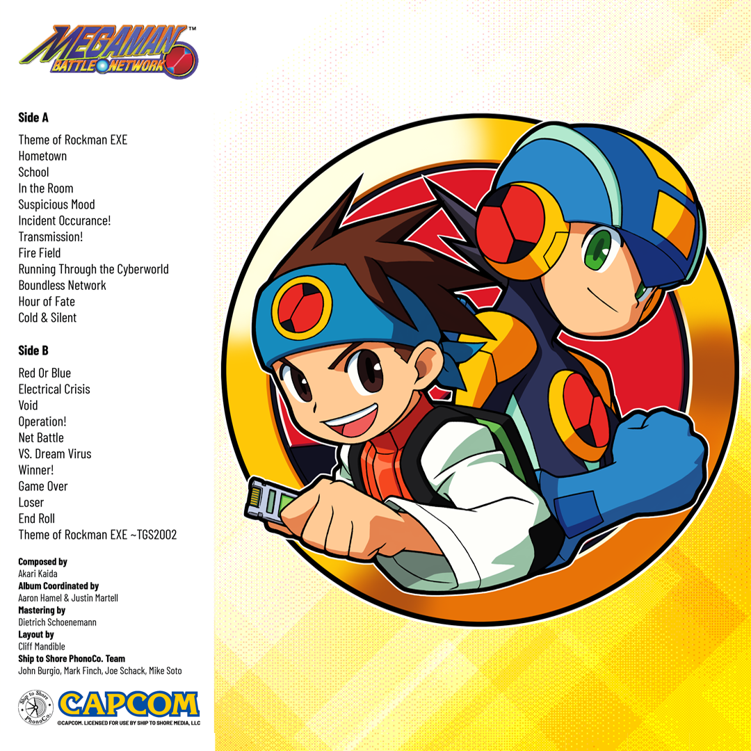 Mega Man Battle Network Original Video Game Soundtrack LP - Limited Edition Vinyl Record by Mondo | Perfect for Gaming Enthusiasts & Retro Music Collectors