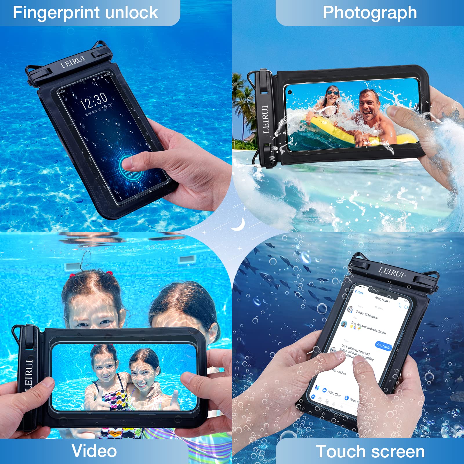 2 Pack Waterproof Phone Pouch Case - 7