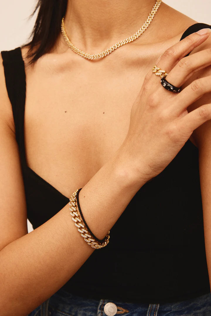 Stylish Black Plastalina Bracelet for Women - Trendy Adjustable Bangle for Casual Wear, Parties & Gifts | Fashion Jewelry Accessory
