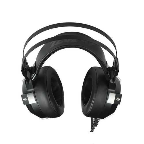Ajazz AX361 Virtual 7.1 Surround Sound USB Wired Gaming Headset with LED Lights - Perfect for PC Gaming, Streaming & Online Meetings