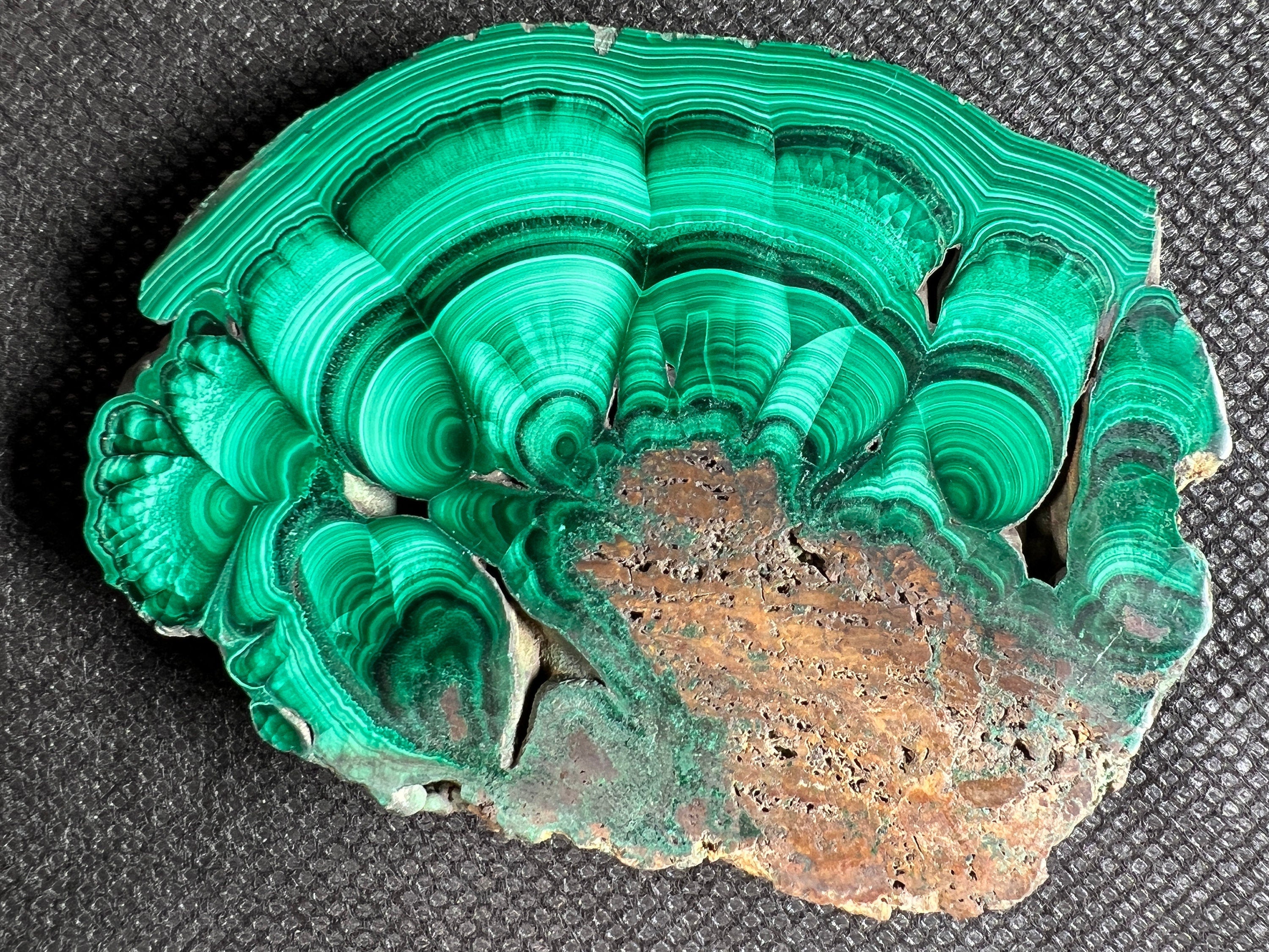 Natural Green Malachite Crystal Slab - Premium Stone for Jewelry Making, Unique Spiritual Gift, Home & Office Decor (50396) | Healing Crystal for Meditation, Feng Shui & Energy Work