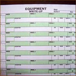2-Part Equipment Write Up Form - 100/Pack | Carbonless Duplicate Copy for Maintenance Logs & Inspection Reports | Office, Warehouse & Field Use