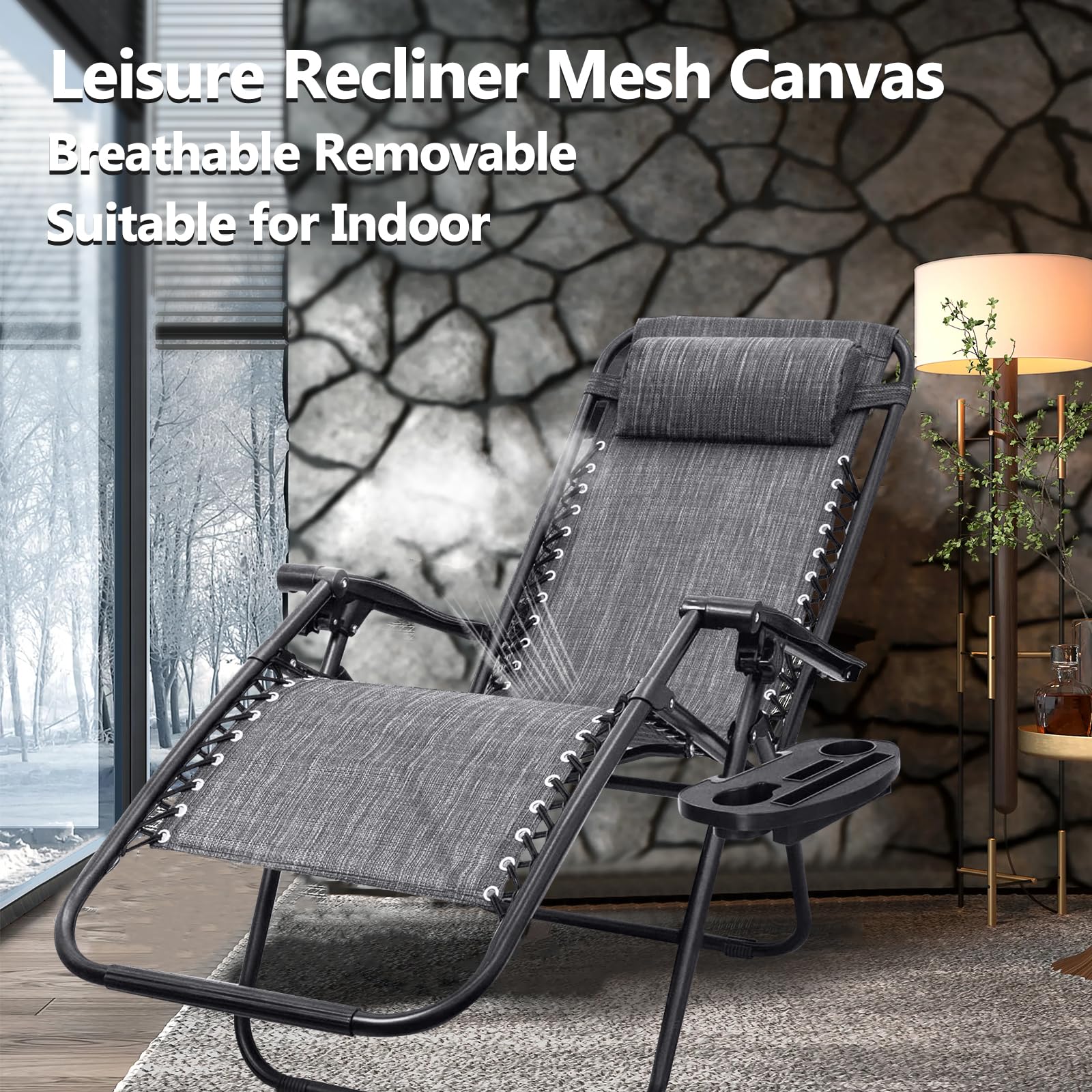 21 Inch Wide Zero Gravity Chair Replacement Fabric for Oversized XL Anti-Gravity Chairs - Durable Outdoor Recliner Repair Cloth for Patio, Lawn, Beach & Lounge Sling Chairs - Perfect for Relaxing in Your Backyard, Poolside or Camping Trips