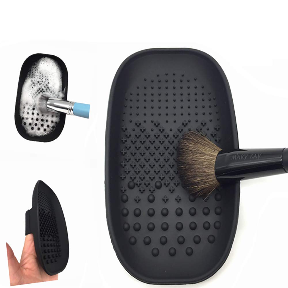 1 Piece Silicone Makeup Brush Set - Soft Silicone Foundation Brush & Scrub Pad for Flawless Makeup Application - Perfect for Liquid Foundation, Cream Blush & Exfoliating Skin Care Routine