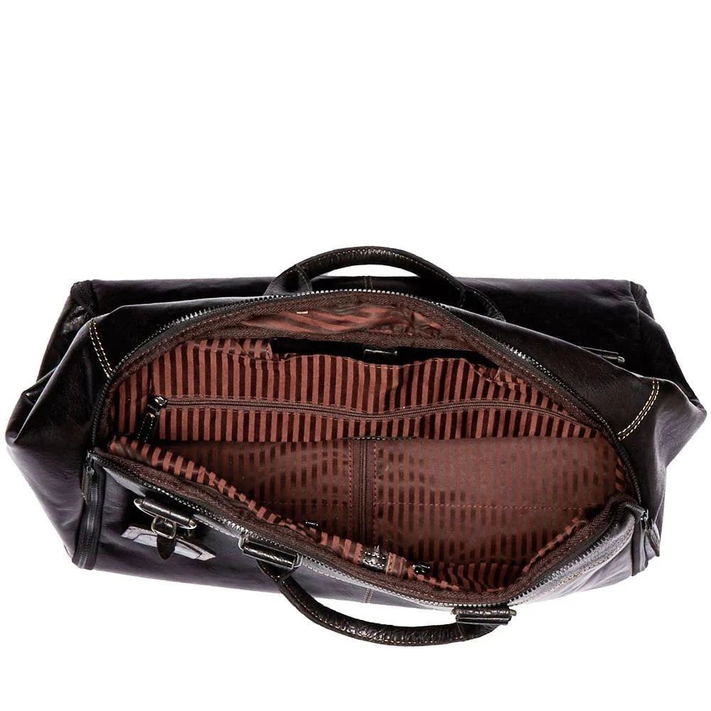 Jack Georges Voyager Large Convertible Valet Bag - Premium Leather Travel Organizer for Men | Business Trip & Weekend Getaway Essential
