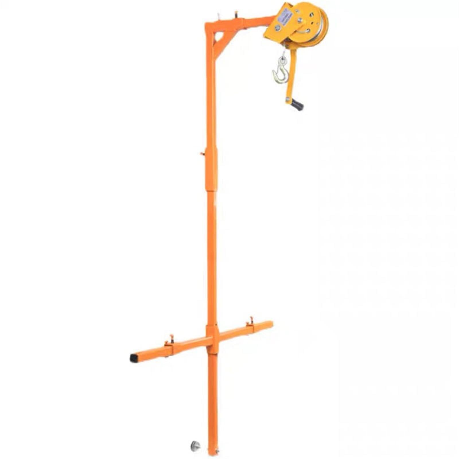 DOLUNTO Self-Locking Manual Winch with Detachable Bracket - AC Outdoor Unit Lifting Tool for Safe Air Conditioner Installation | Perfect for HVAC Technicians & DIY Home Improvement Projects