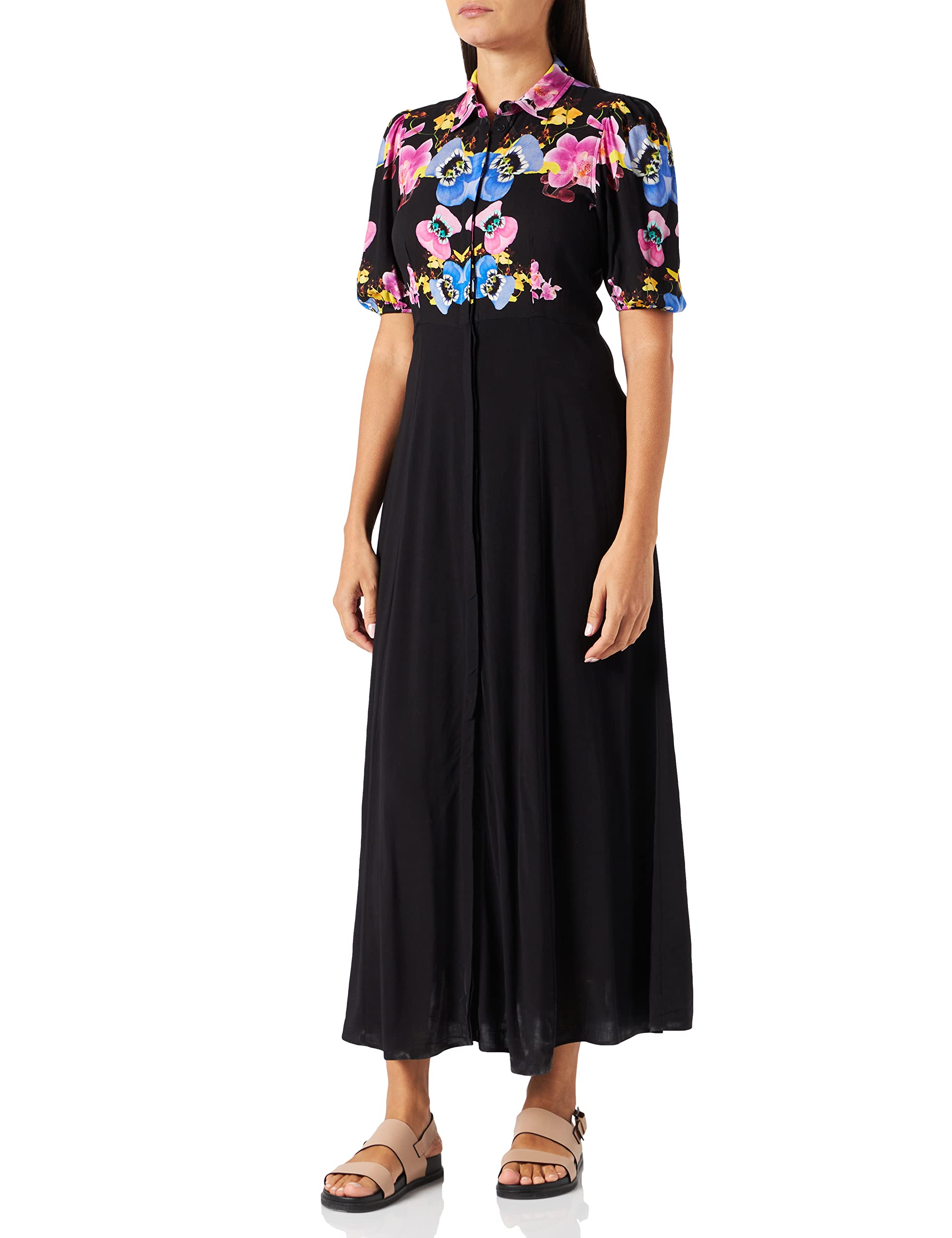 Desigual Women's Floral Print Summer Dress - Lightweight & Comfortable for Beach, Vacation & Casual Wear