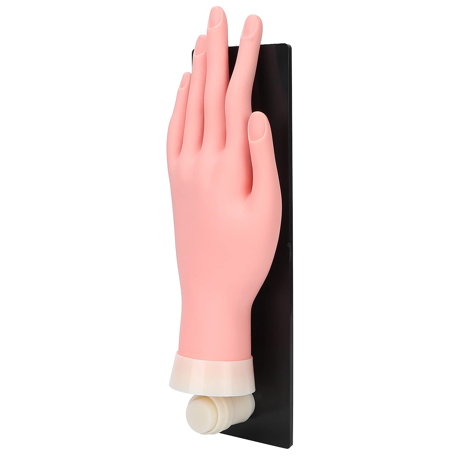 Professional ABS Silicone Nail Art Hand - Mannequin Hand for Nail Salon & Home Practice - Perfect for Nail Tech Training, Display & DIY Manicure Practice