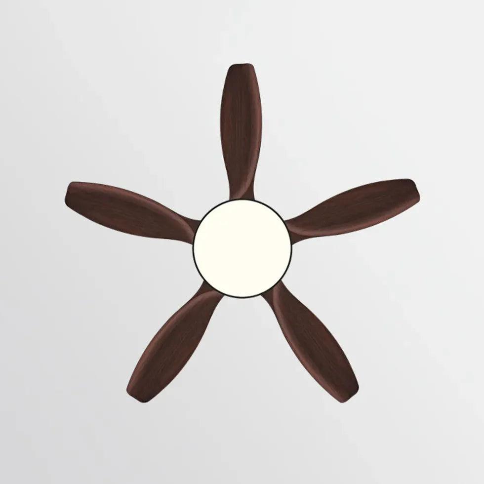 White Wooden Ceiling Fan with LED Light Kit - 52 Inch Modern Farmhouse Style - Perfect for Bedroom, Living Room, and Outdoor Covered Patio