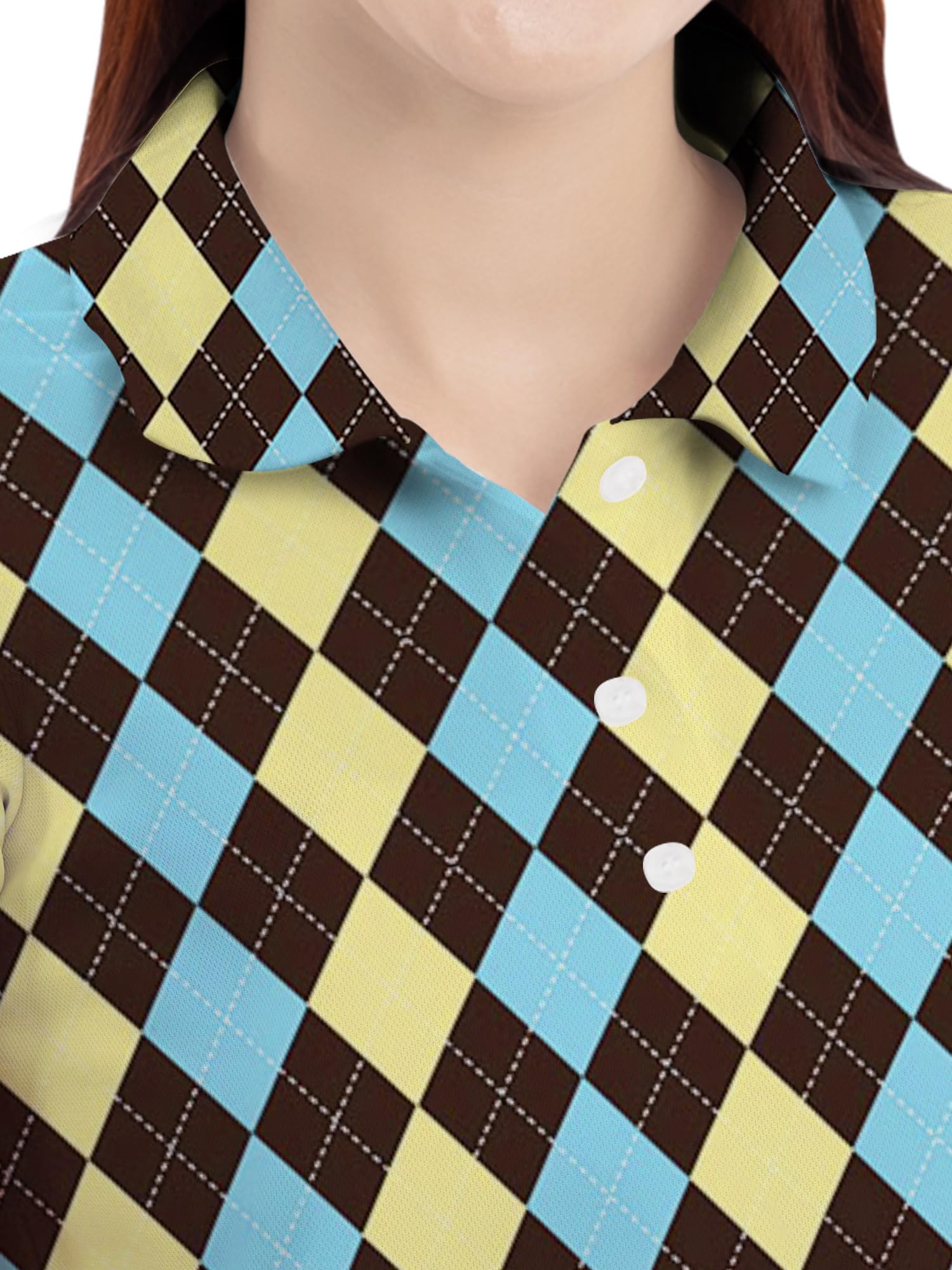 Women's Golf Polo Shirts - Funny Printed Design, Breathable & Comfortable Golf Outfits - Perfect Gift for Female Golf Lovers - Ideal for Golf Courses, Tournaments & Casual Wear