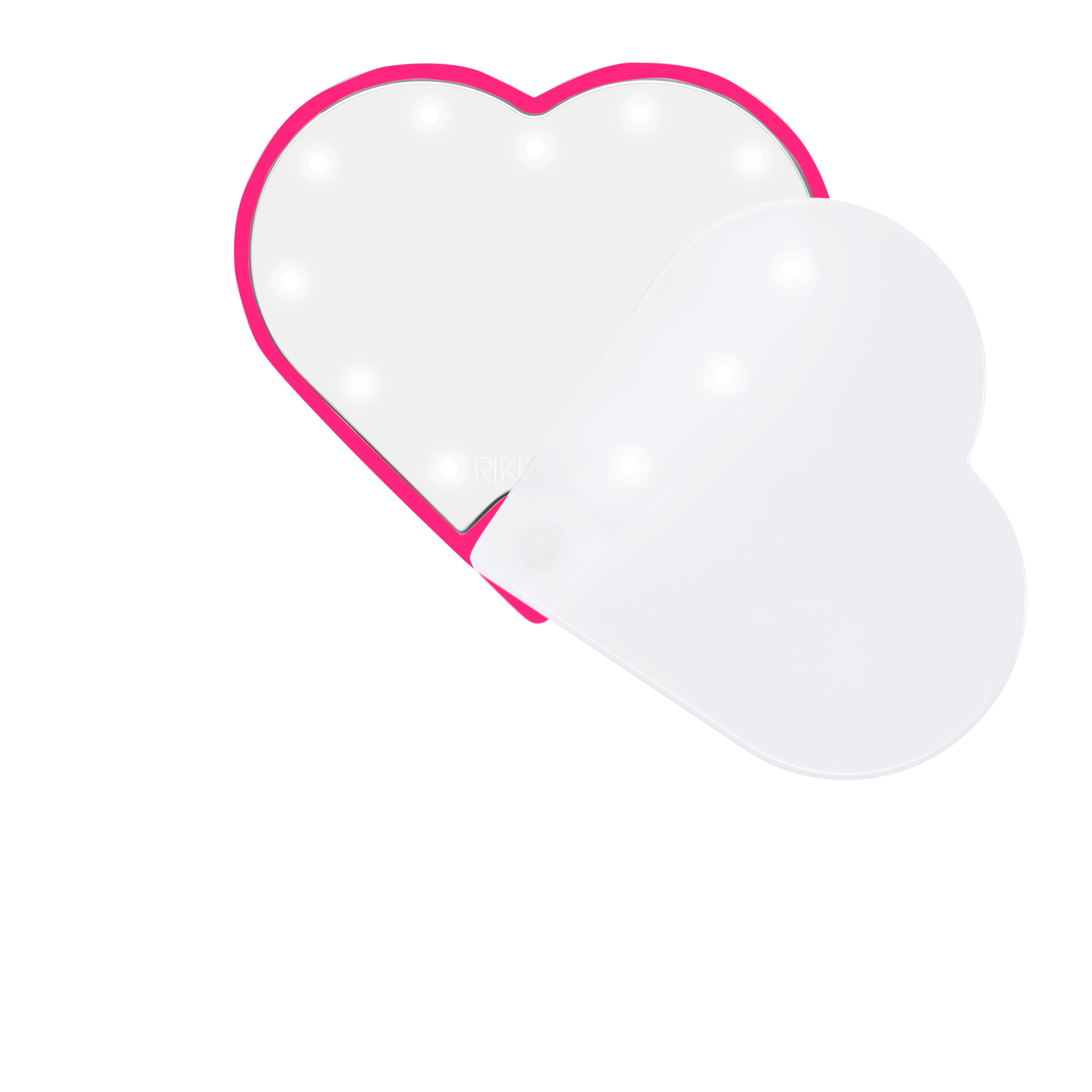 Riki Sweetheart Selfie Ring Light with Makeup Mirror - Perfect for TikTok, YouTube Videos & Beauty Makeup at Home