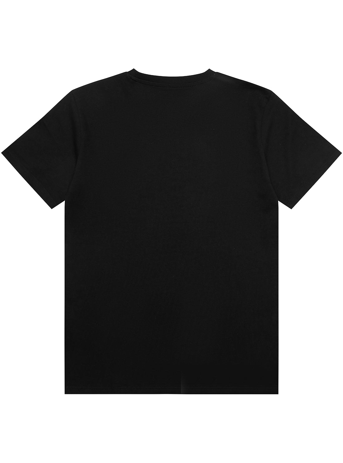 Black Short Sleeve T-Shirt for Men & Women (Sizes 7-16) - Casual Comfort Wear for Everyday, Gym & Summer Outfits