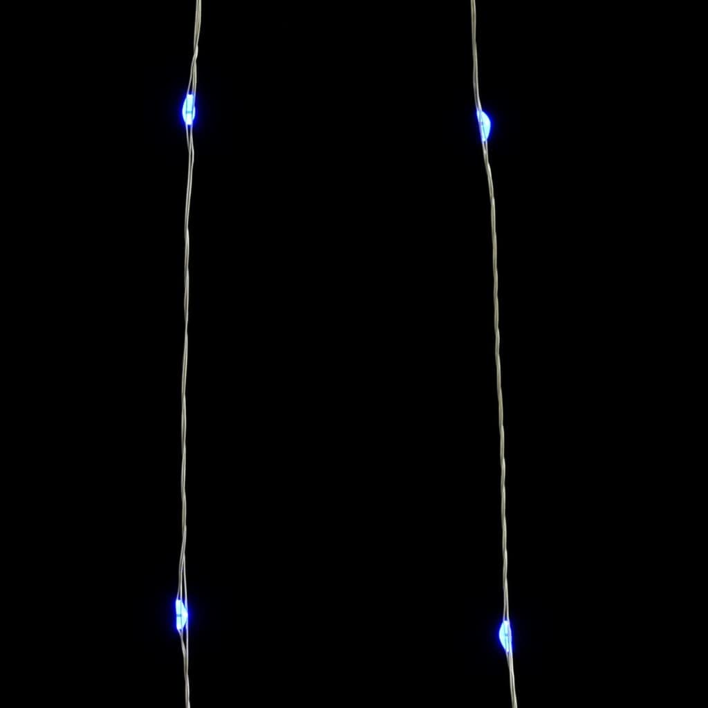 vidaXL Cold White LED String Lights - 150 LED Decorative Lights with 8 Lighting Modes, Flexible Copper Wire, Remote Control for Christmas, Wedding, Party, Garden