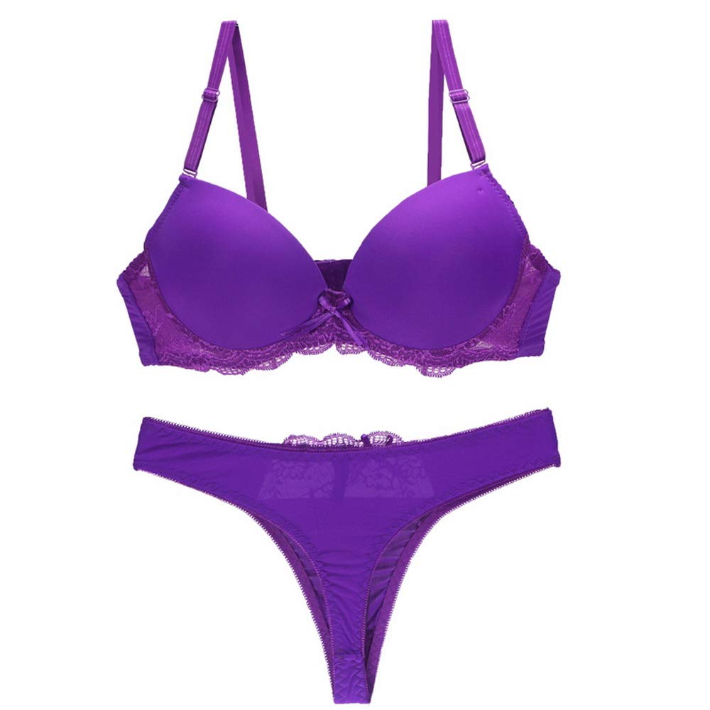 Swbreety Women's Plus Size Lace Push Up Bra and Panty Set - Underwire Padded Lingerie for Comfort & Support | Perfect for Date Night, Special Occasions & Everyday Wear