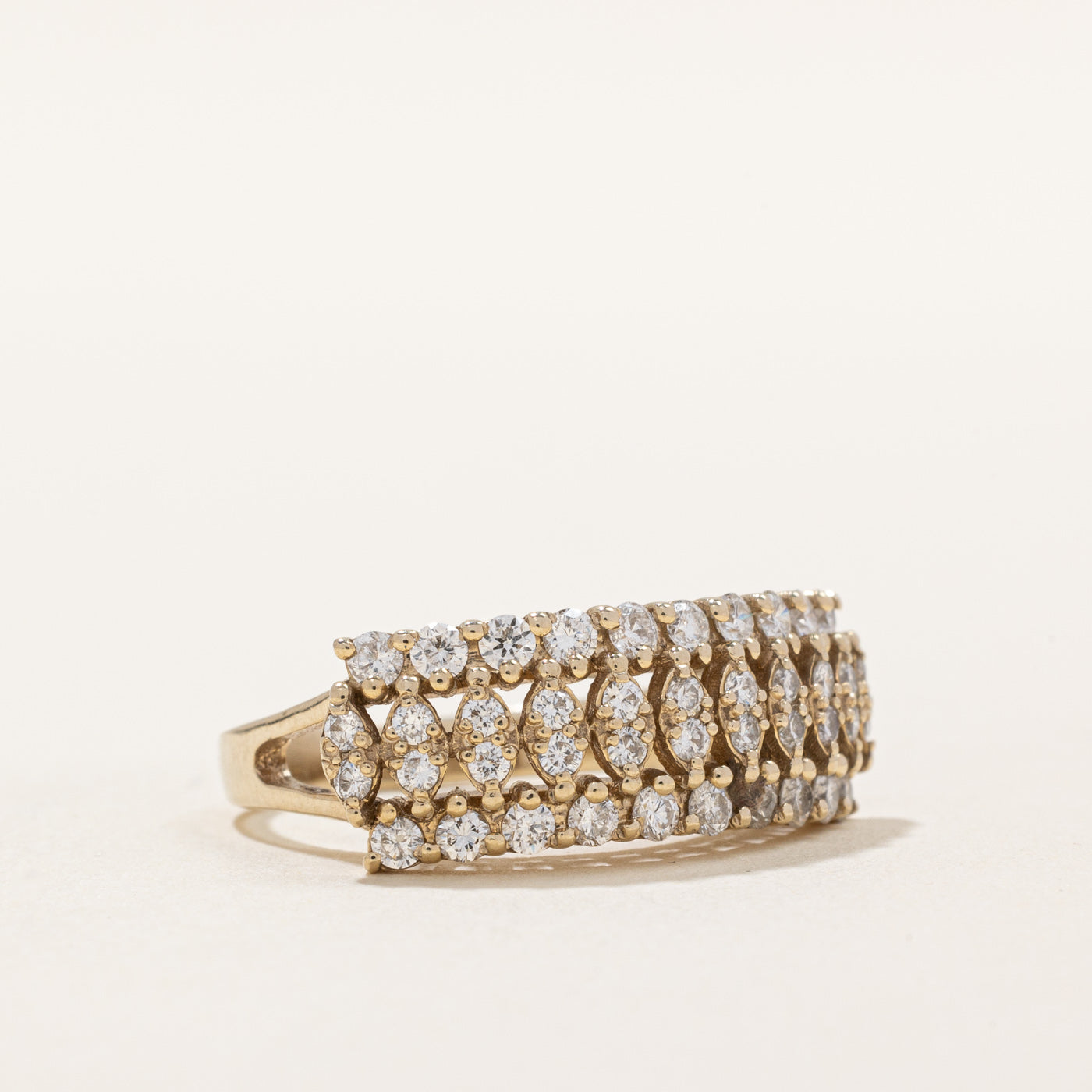 0.62ctw Diamond Cocktail Ring for Women Size 4.5 - Elegant Cubic Zirconia Wedding Band, Anniversary Gift for Her - Perfect for Evening Parties, Date Nights & Special Occasions