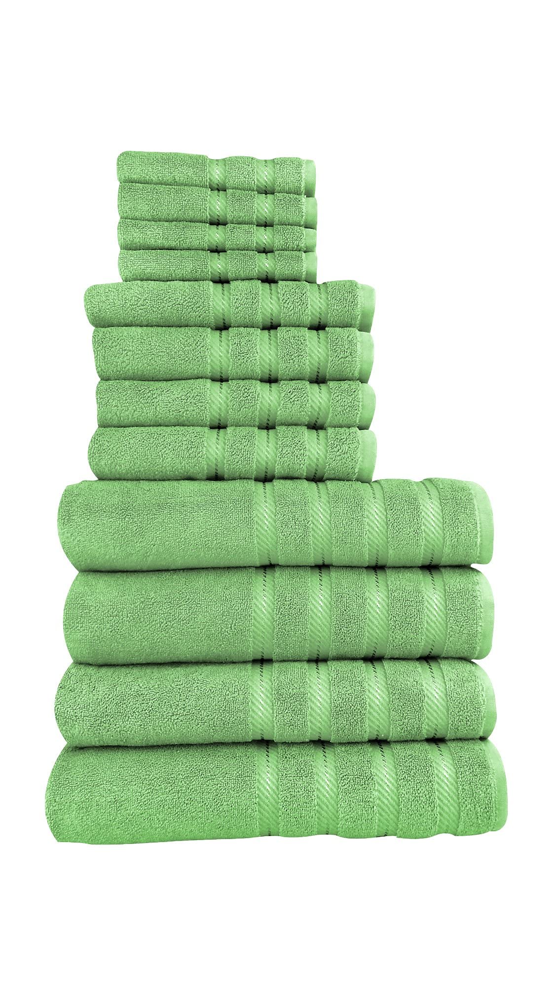 Premium 12-Piece Turkish Cotton Towel Set - Ultra Soft, Absorbent Bath & Hand Towels with Washcloths for Spa, Beach & Luxury Bathroom Decor