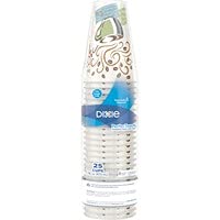 Dixie PerfecTouch Hot Cups 16 oz (25-Pack) - Insulated Disposable Coffee Cups for Hot Beverages, Perfect for Office, Home, and On-the-Go Use
