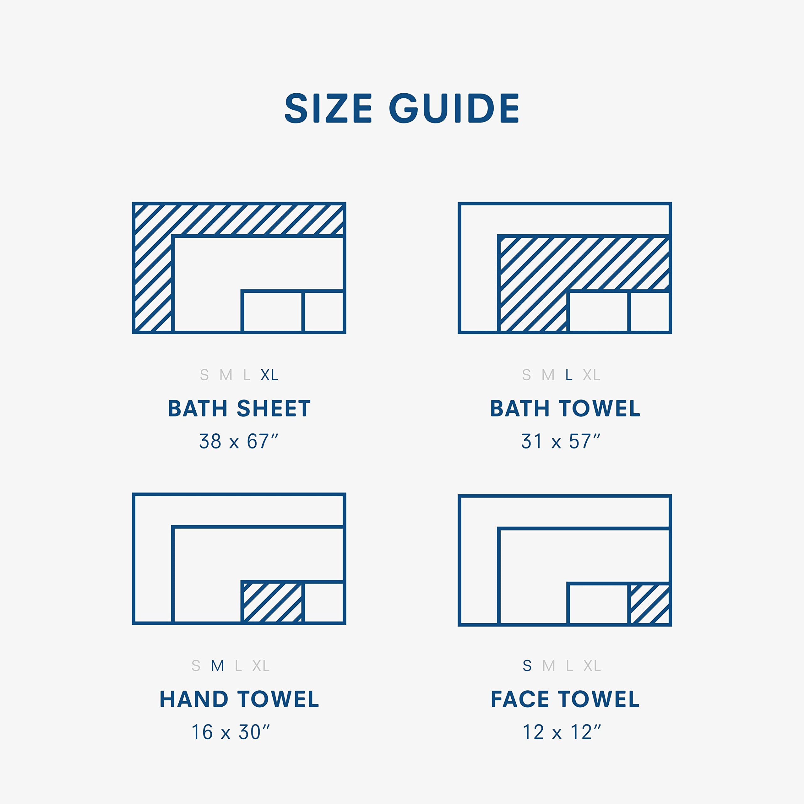 Premium ONSEN® Bath Sheet - 100% Supima Cotton, Ultra Soft & Absorbent, Lightweight Luxury Towel in Denim Blue - Perfect for Spa, Beach & Bathroom Relaxation