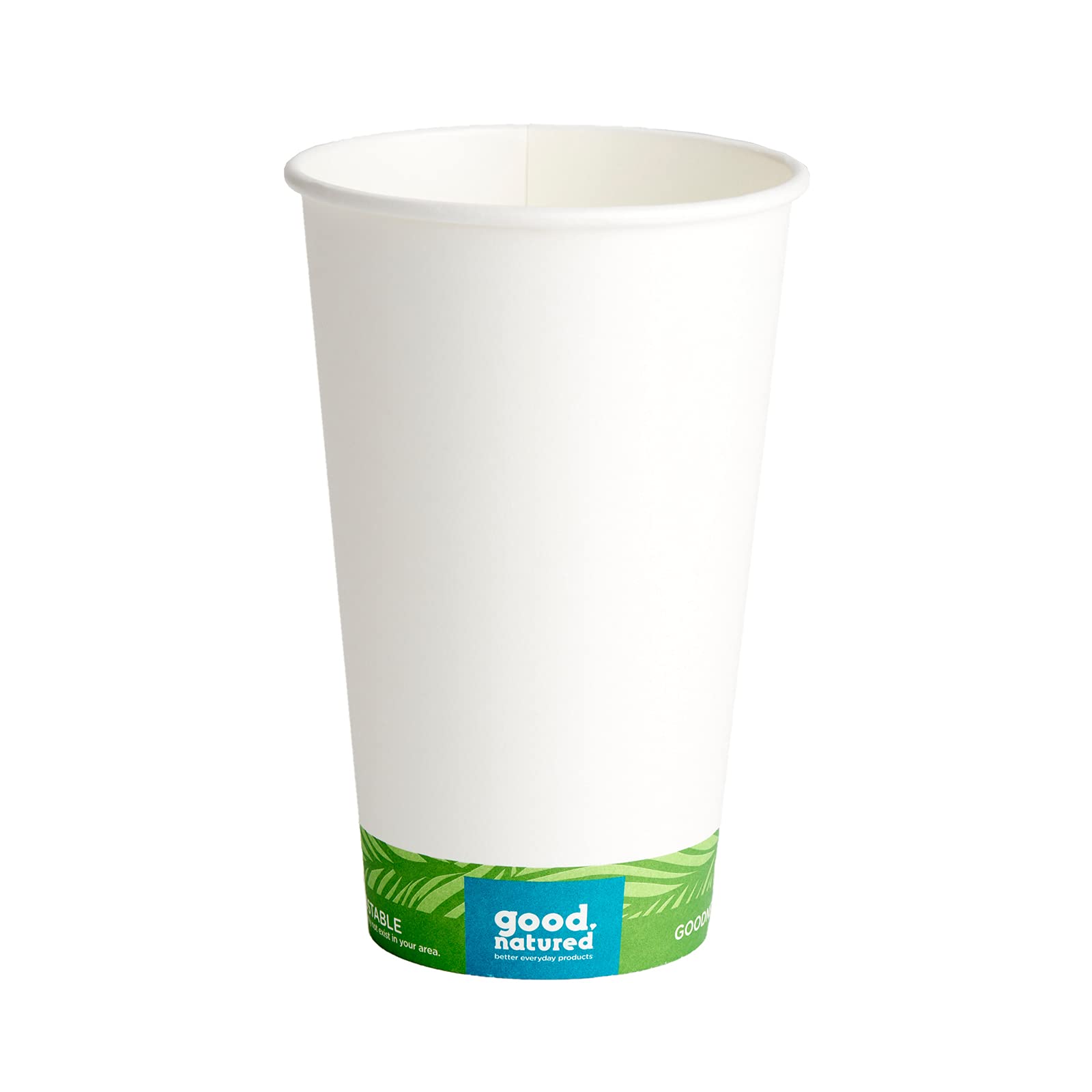 Eco-Friendly Compostable Hot Cup 16oz (Pack of 1000) - Plant-Based Biodegradable Coffee Cups | Leak Proof, BPA-Free, Zero Waste Solution for Coffee Shops, Offices & Sustainable Events