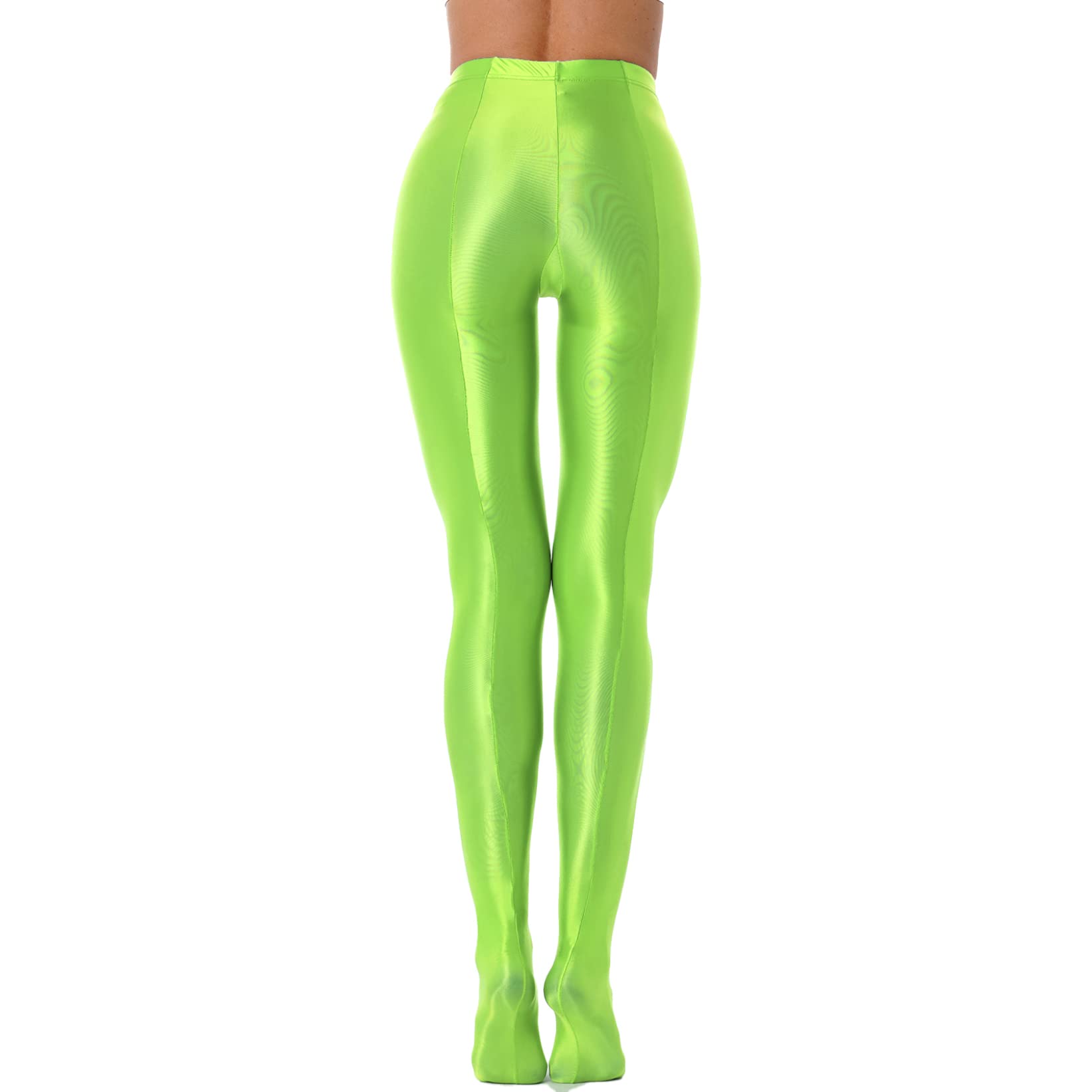 Women's Stretchy Footed Silk Stockings - Shiny Glossy Pantyhose Tights & Leggings for Comfort & Style - Perfect for Office, Parties, and Everyday Wear