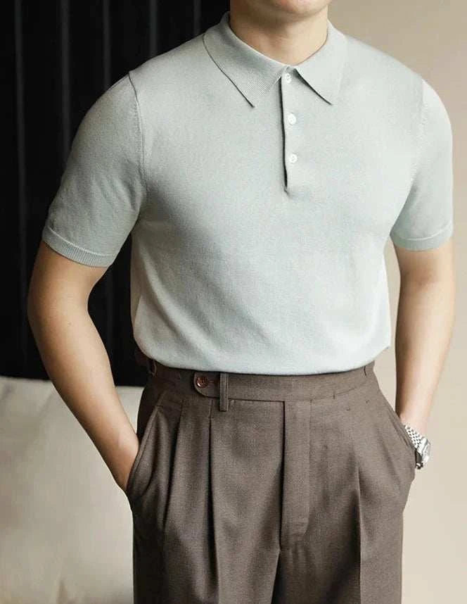 Men's Classic Polo Casual T-Shirt - Breathable Cotton Short Sleeve Shirt for Everyday Wear | Perfect for Work, Golf, and Outdoor Activities