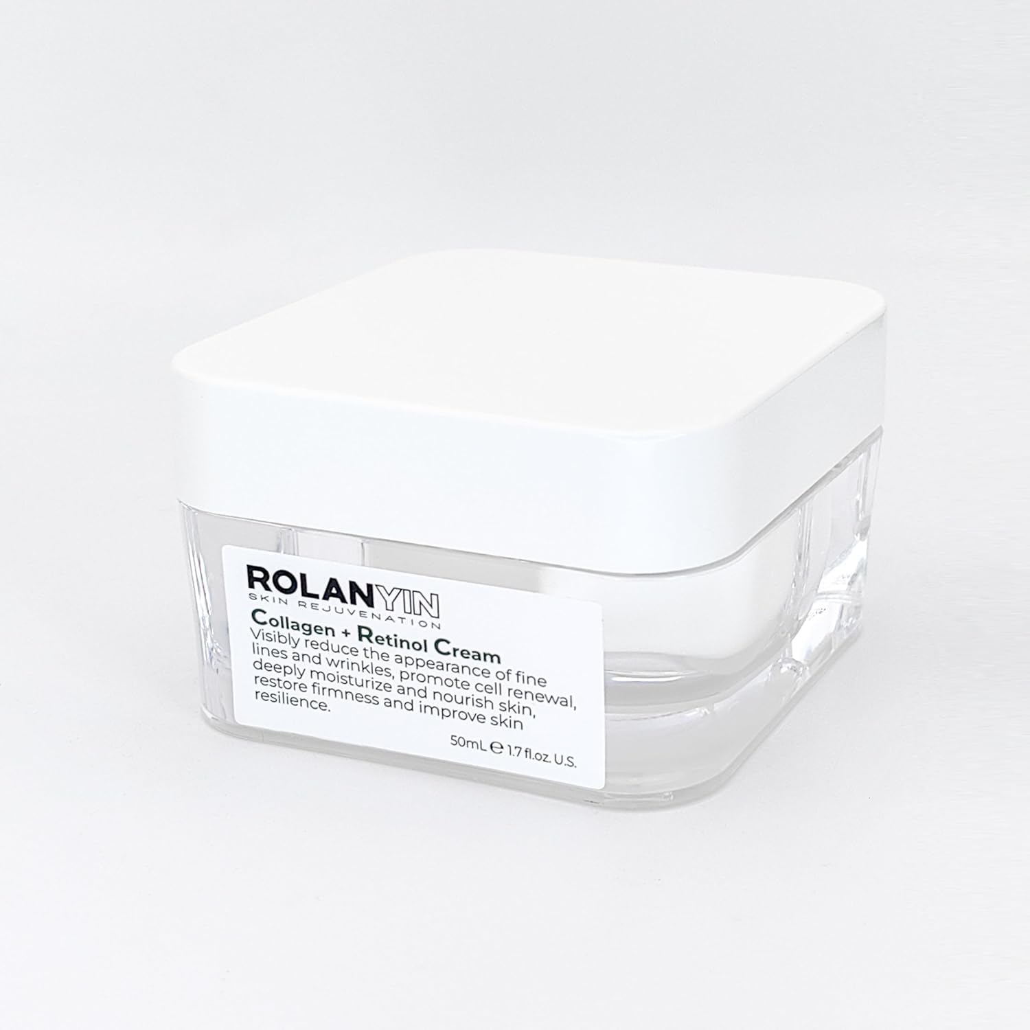 ROLANYIN Collagen & Retinol Cream - Deep Hydrating Anti-Aging Face Moisturizer for Wrinkle Reduction, Skin Firming & Plumping | Day & Night Skincare Routine for Dry, Mature Skin