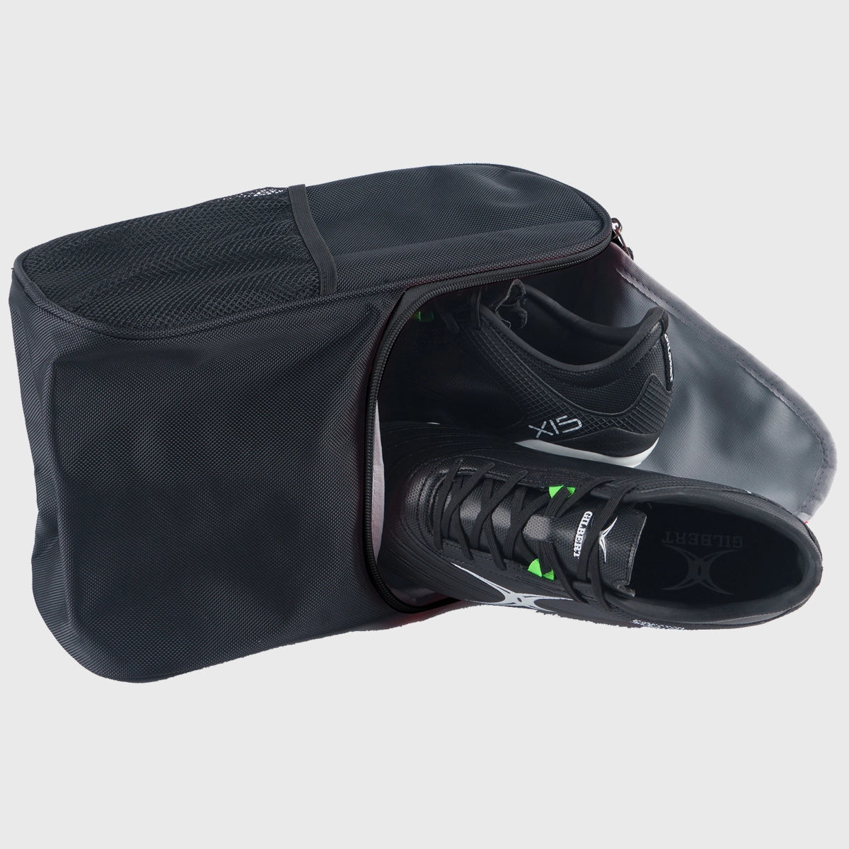 Gilbert Club V4 Rugby Boot Bag - Durable Black Sports Gear for Rugby Players - Perfect for Training, Matches & Travel
