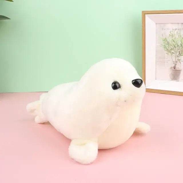 Adorable Kawaii Baby Seal Plush Toy - Soft Stuffed Animal for Kids, Gifts, Nursery Decor & Cuddling