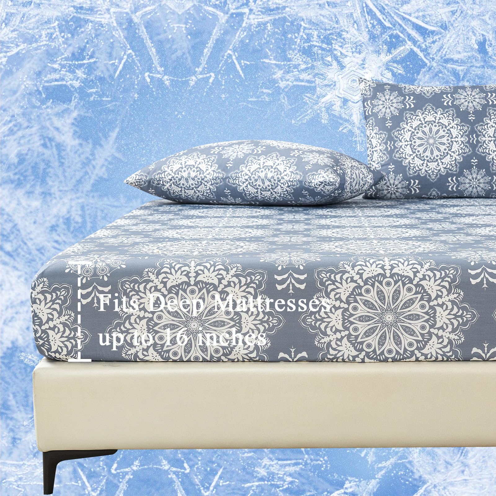 Arc-Chill Q-Max Cooling Fitted Sheet Twin Size - Ultra-Cool & Breathable 16