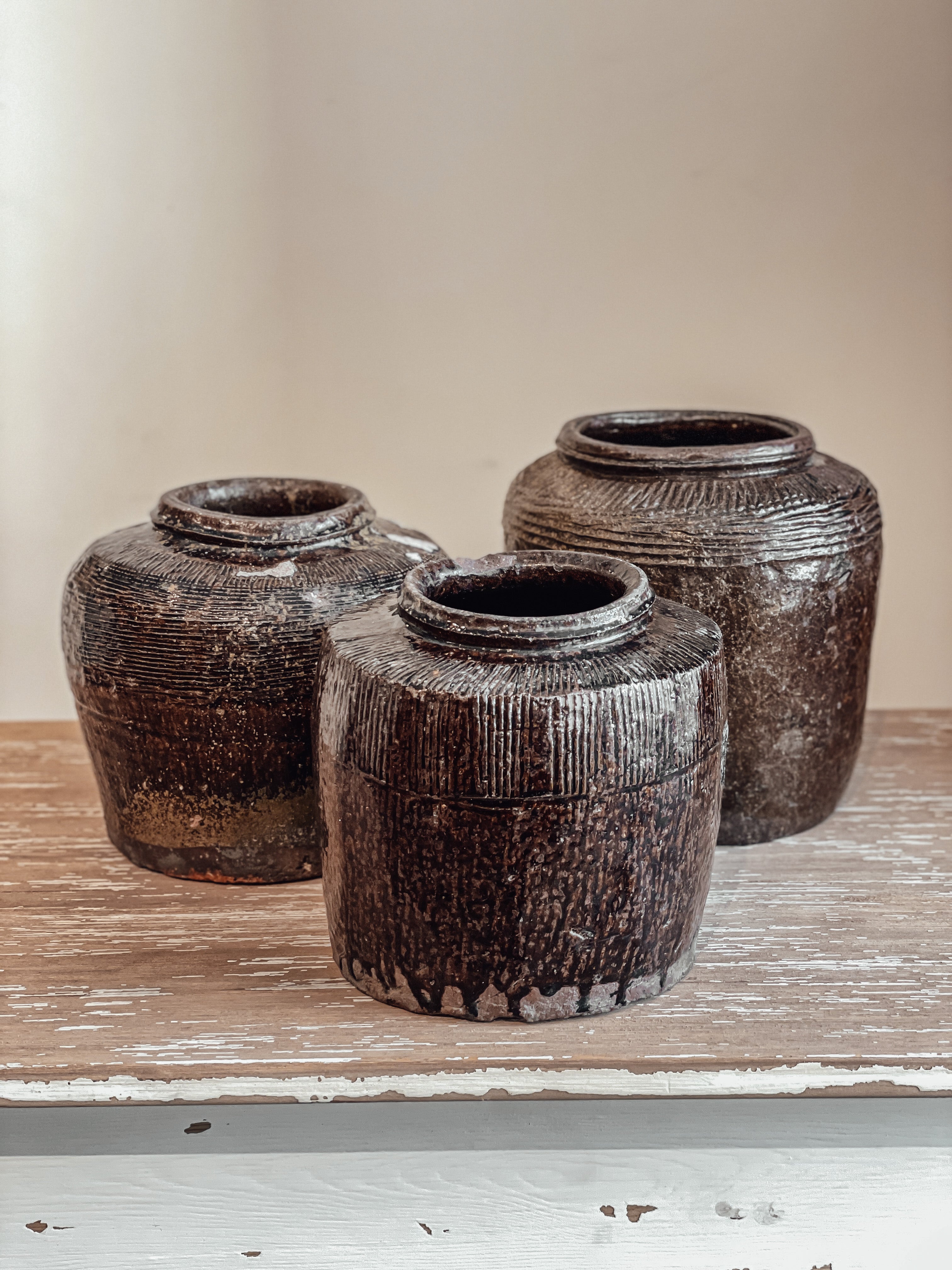Premium Chinese Clay Bean Pots for Cooking & Serving - Traditional Handmade Ceramic Stew Pots for Home & Restaurant Use