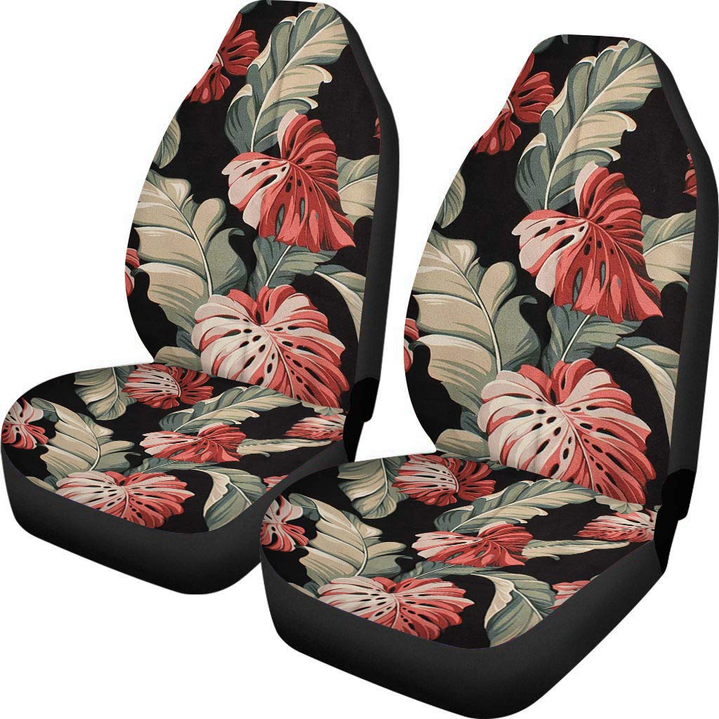 Dreaweet Women's Classic Car Seat Covers Set of 2 - Banana Leaf Print Front Seat Protectors for Cars, SUVs & Trucks | Waterproof & Non-Slip Auto Accessories for Comfort & Style