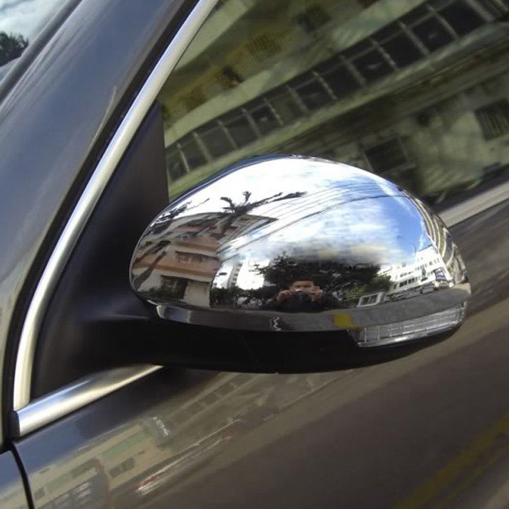 Volkswagen VW Tiguan Side Door Mirror Cap ABS Chrome Cover (2009-2016) - Replacement Rearview Mirror Trim for Enhanced Style & Protection | Perfect for Car Upgrades & Customization