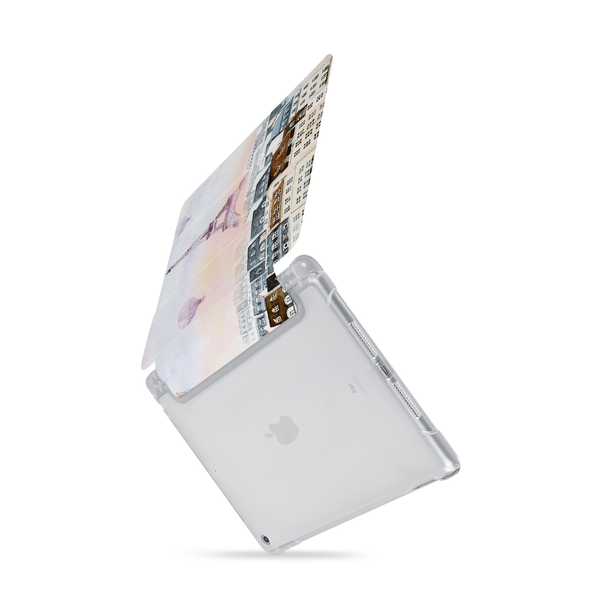 Durable iPad See-Through Case - Slim Transparent Protective Cover for iPad Air/Pro/Mini, Shockproof & Scratch-Resistant - Perfect for Travel, Work & School Use