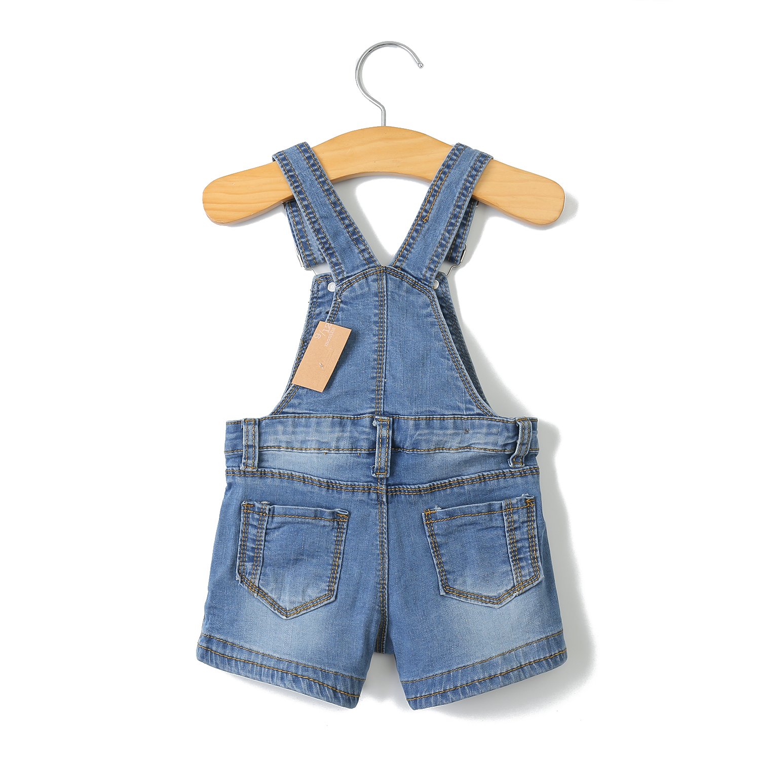 KIDSCOOL SPACE Baby Boy & Girl Denim Shorts - Toddler Cute Jean Shortalls for Summer | Playtime, Outdoor Adventures & Casual Wear