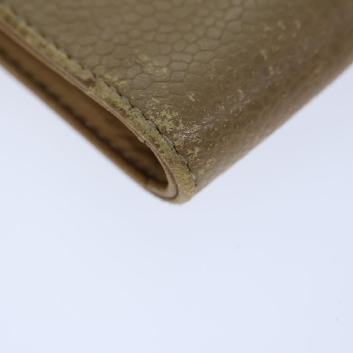Chanel Beige Leather & Caviar Skin CC Pen Case - Luxury Writing Accessory for Office, Gift & Travel