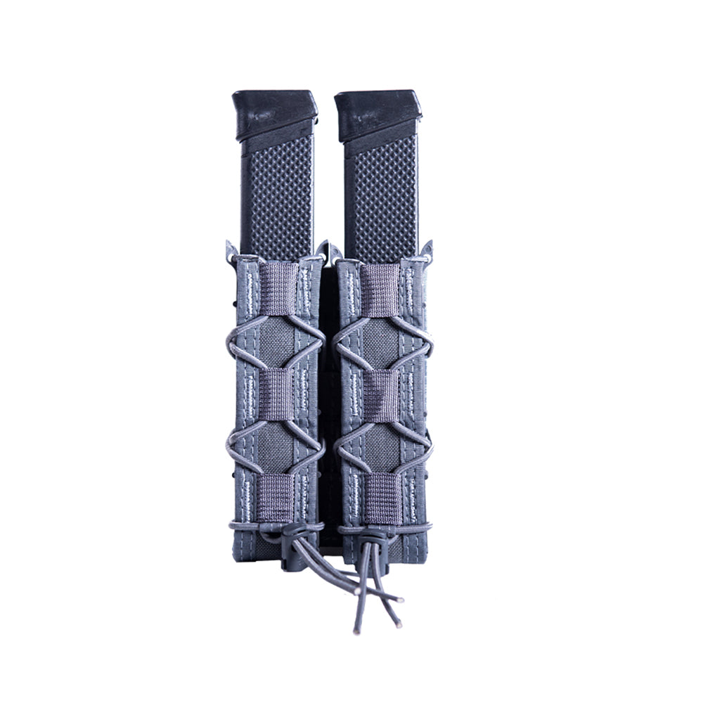 High-Speed Gear Double Extended Pistol & Baton TACO Pouch | Durable USA-Made Tactical Holster for Military, Police & Outdoor Enthusiasts | Perfect for Range Training, Duty Belts & Tactical Gear Organization
