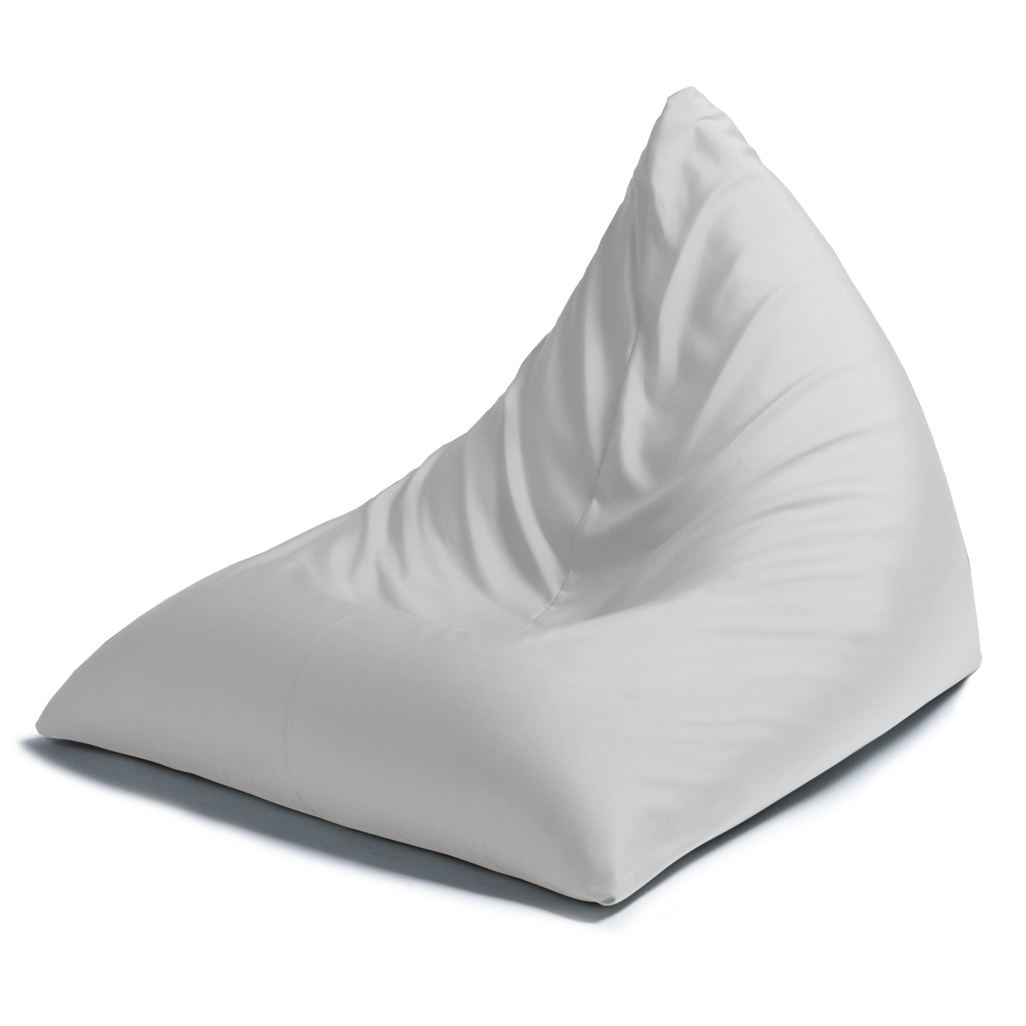 Jaxx Twist Outdoor Bean Bag Chair - Waterproof & Durable Pearl White Lounge Chair for Patio, Poolside, or Backyard Relaxation
