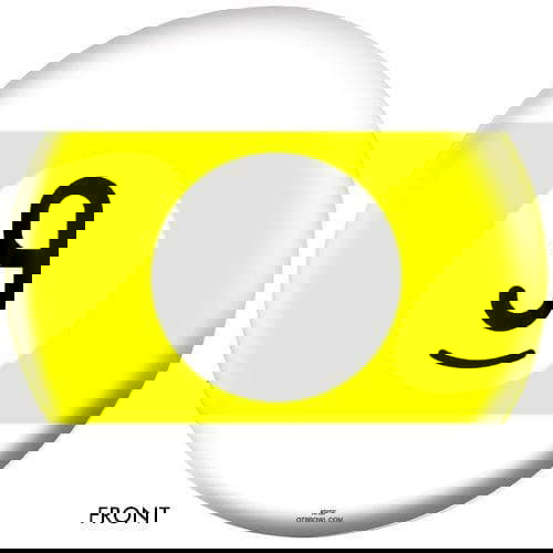 OnTheBallBowling Billiards Bowling Ball with Yellow Stripe - 9 Ball for Professional Bowling & Pool Games