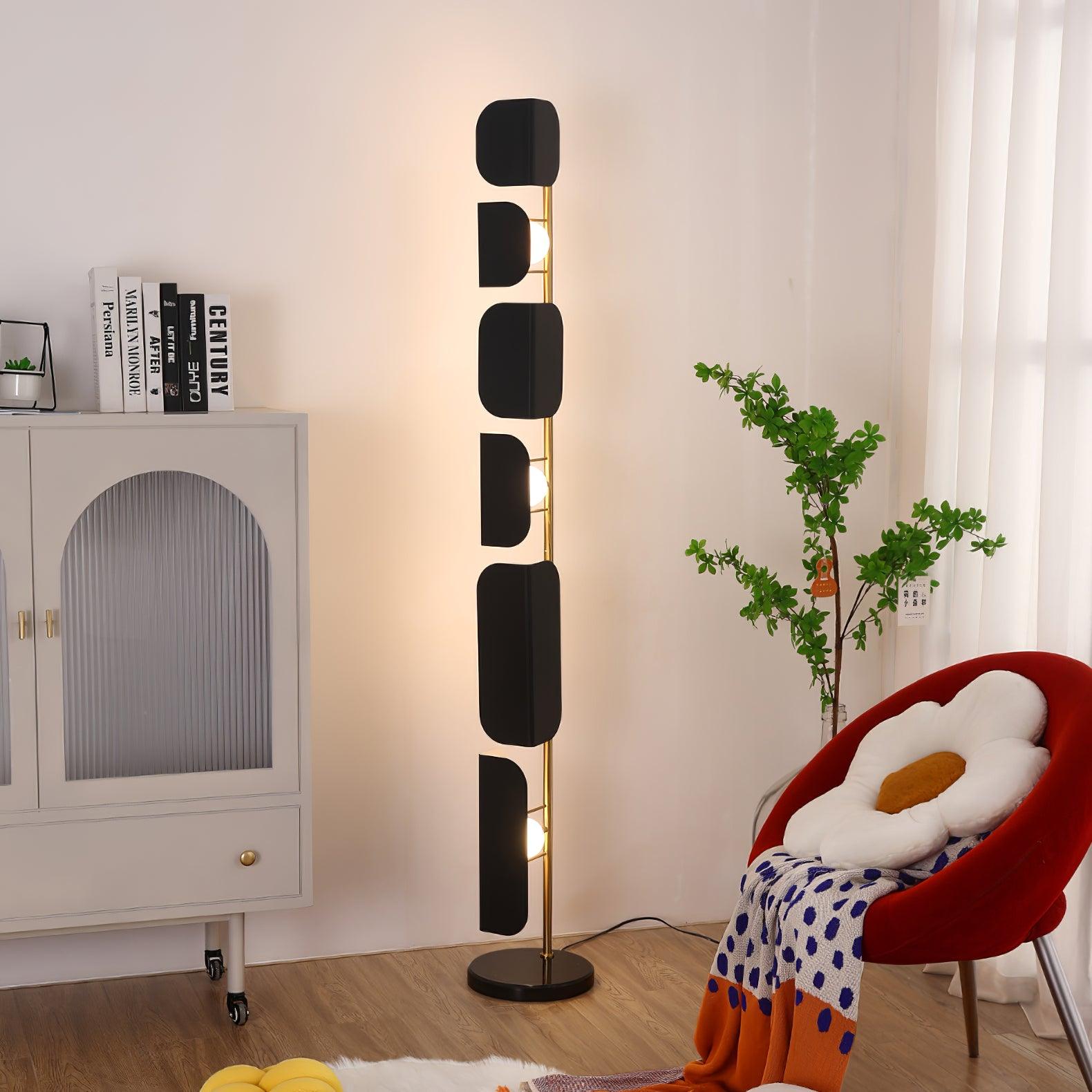 Modern Leagan Floor Lamp with Adjustable Brightness - Stylish Standing Light for Living Room, Bedroom & Office - Energy Efficient LED Reading Lamp for Home Decor