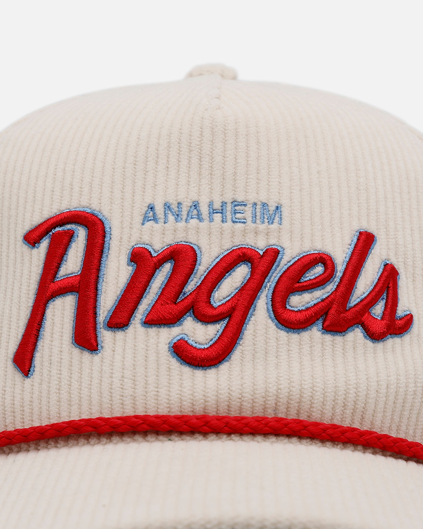 47 Brand Anaheim Angels 'Natural Script' Premium Corduroy Snapback Hat - Official MLB Licensed Baseball Cap for Men & Women - Perfect for Sports Fans, Casual Wear and Game Day Outfits