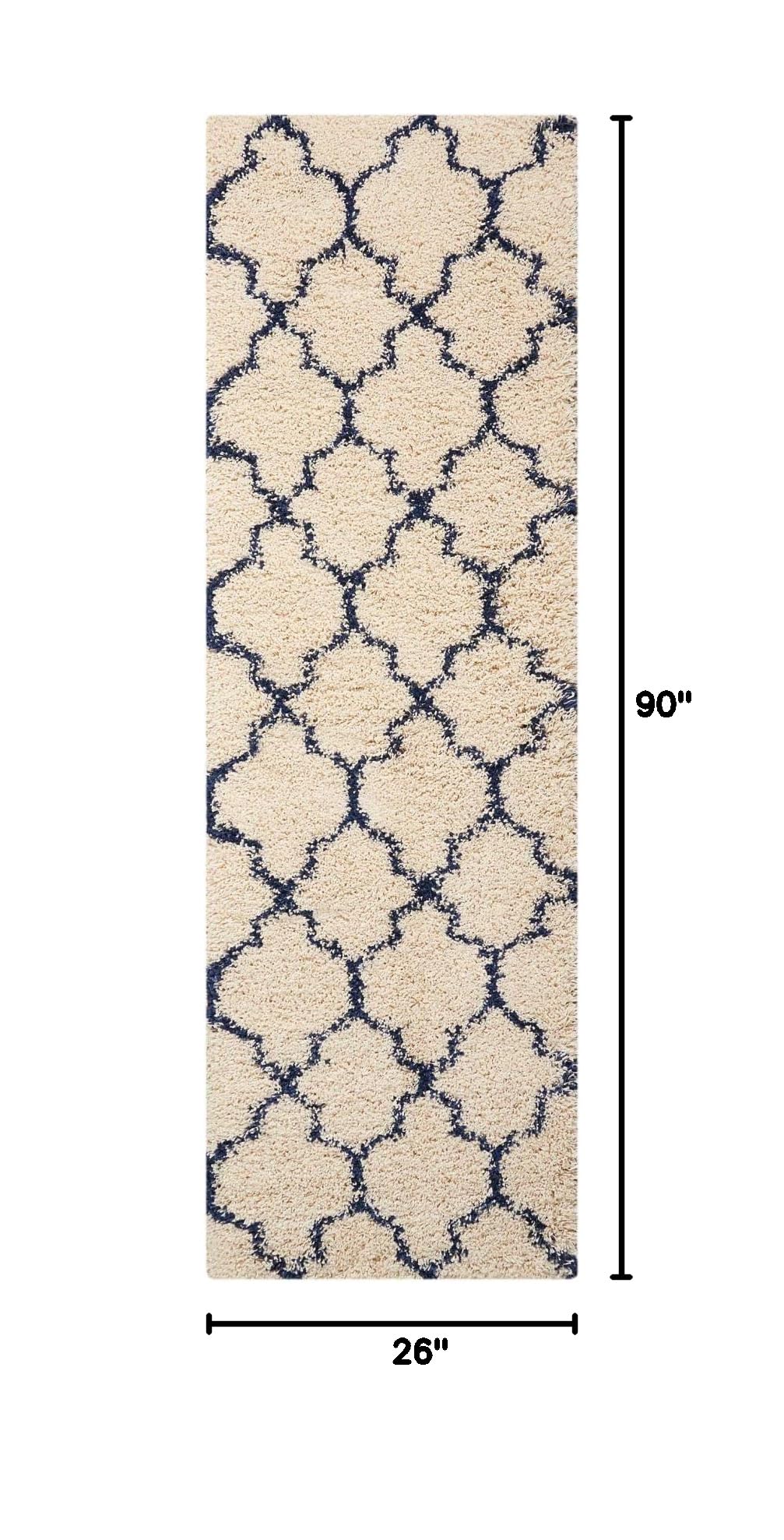 Nourison Amore Ivory/Blue 2'2