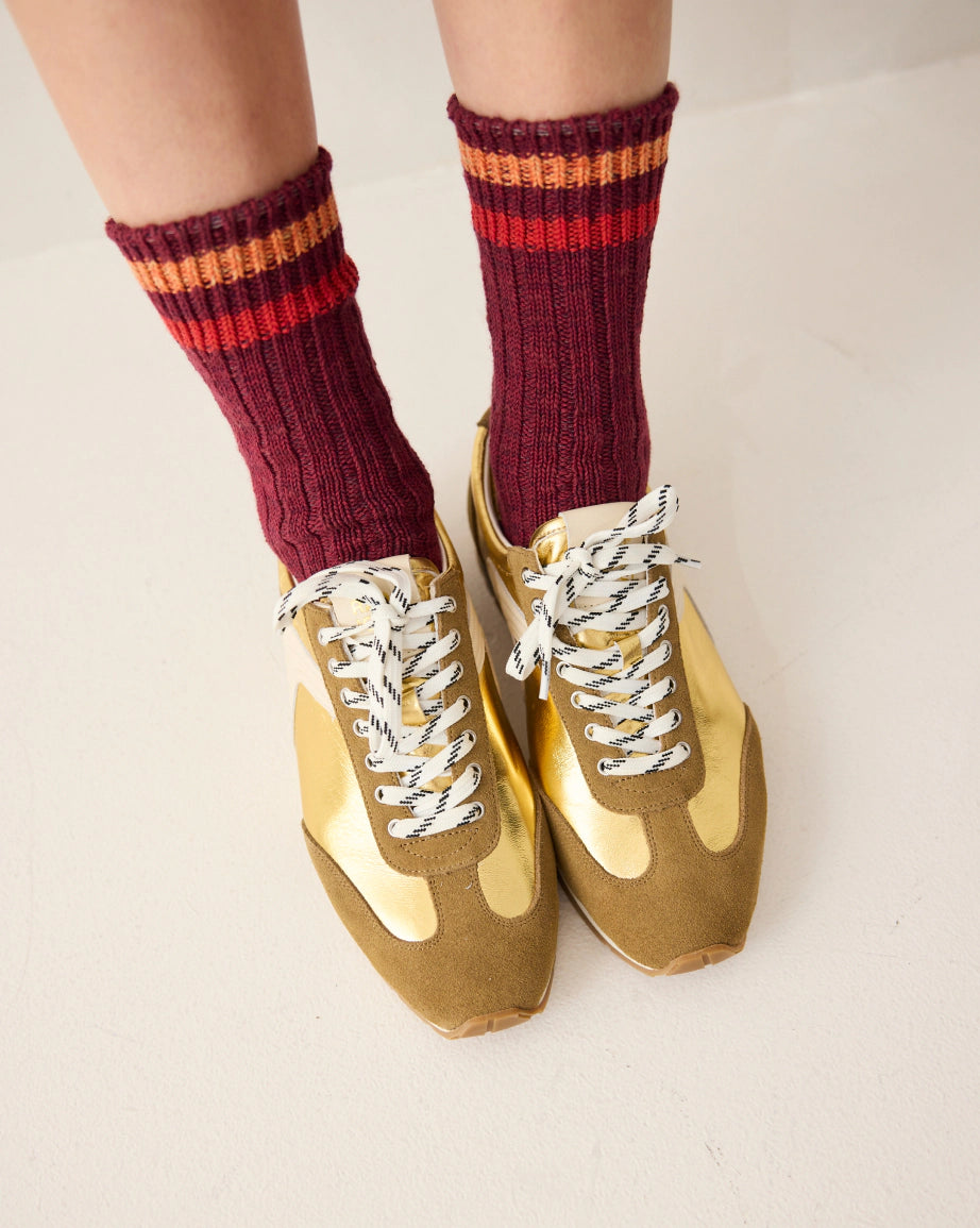 Ballet Core Sneakers for Women - Gold Crush Comfortable Walking Shoes | Elegant Dance-Inspired Casual Sneakers for Everyday Wear, Workout & Street Style
