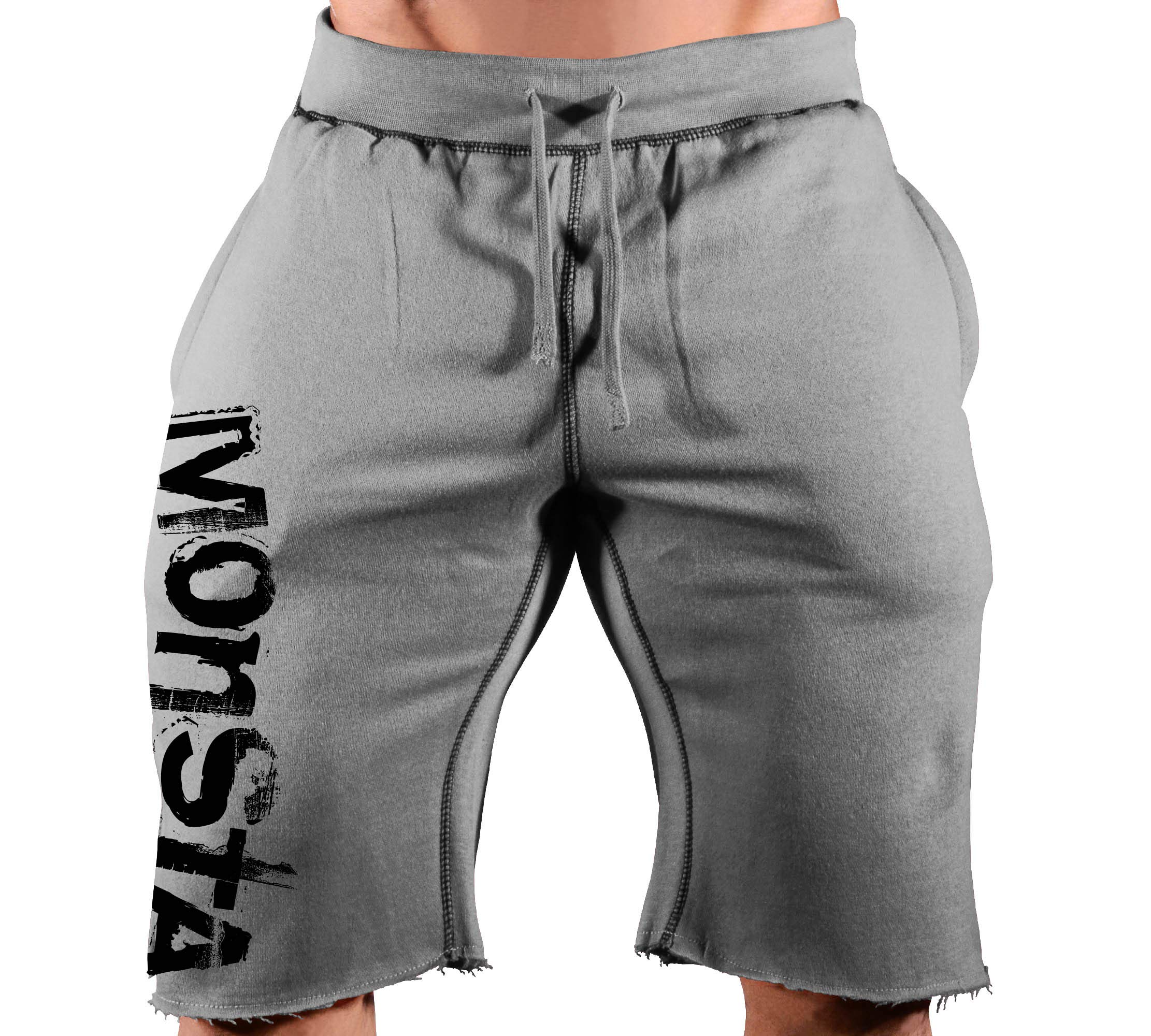 Men's Bodybuilding Workout Shorts - Signature Monsta Gym Sweat Shorts for Weightlifting & Training | Perfect for Gym, Running & Fitness
