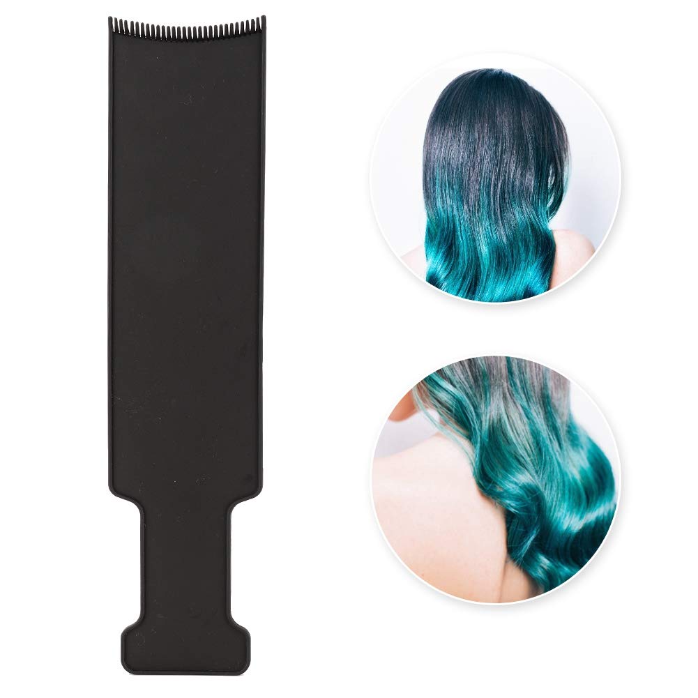 Professional Hair Dye Brush & Highlighting Board with Teeth - Large Black Balayage Hair Dye Kit for Salon & Home Use - Perfect for Hair Coloring, Ombre, and Foil Highlights Styling