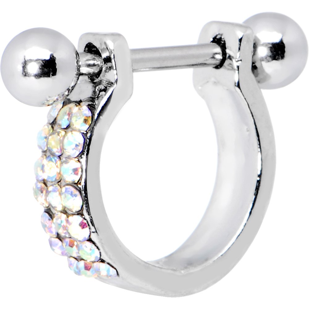 Body Candy Aurora Helix Cartilage Earring – Trendy Cartilage Hoop Earrings for Women, Hypoallergenic Stainless Steel, Perfect for Pierced Ears | Great for Parties, Concerts & Everyday Wear