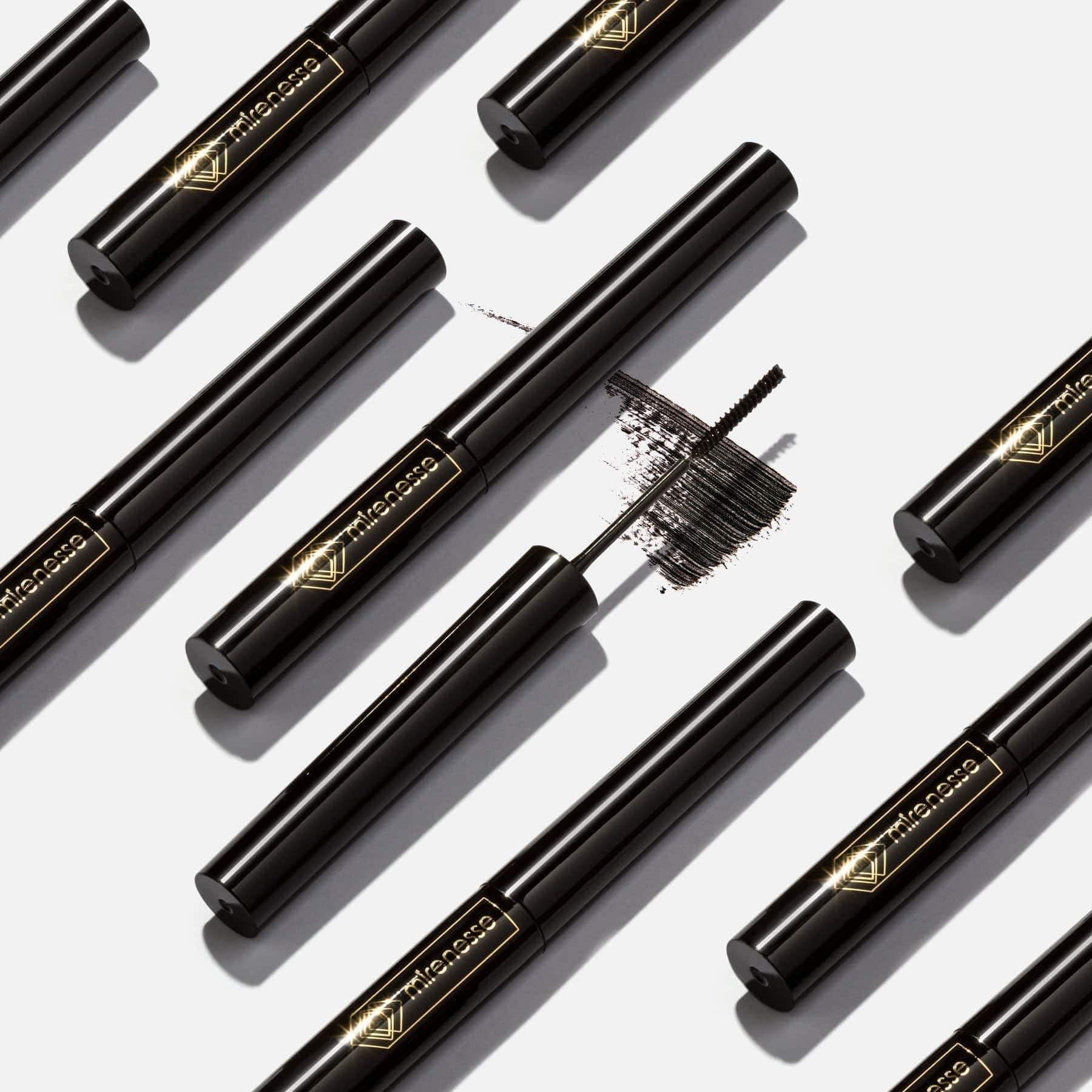 24Hr Waterproof Lash Whip Mascara with Micro Brush - Black Volumizing & Lengthening Mascara for Dramatic Eye Look - Perfect for Daily Wear, Parties & Special Occasions