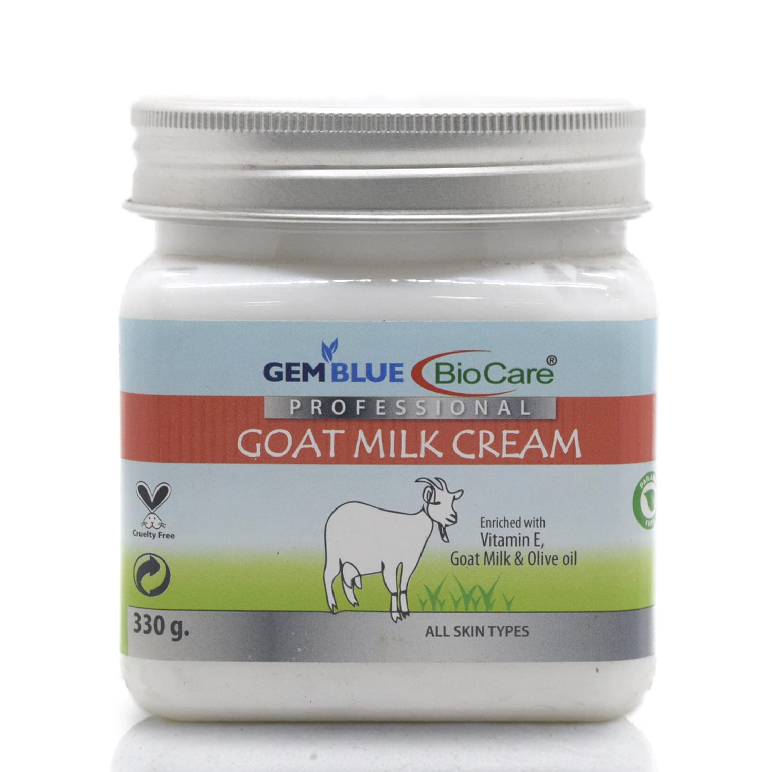 Biocare Professional Goat Milk Moisturizing Cream 11oz - Hydrating & Nourishing Face & Body Lotion for Dry Skin - Perfect for Daily Skincare Routine & Nighttime Use