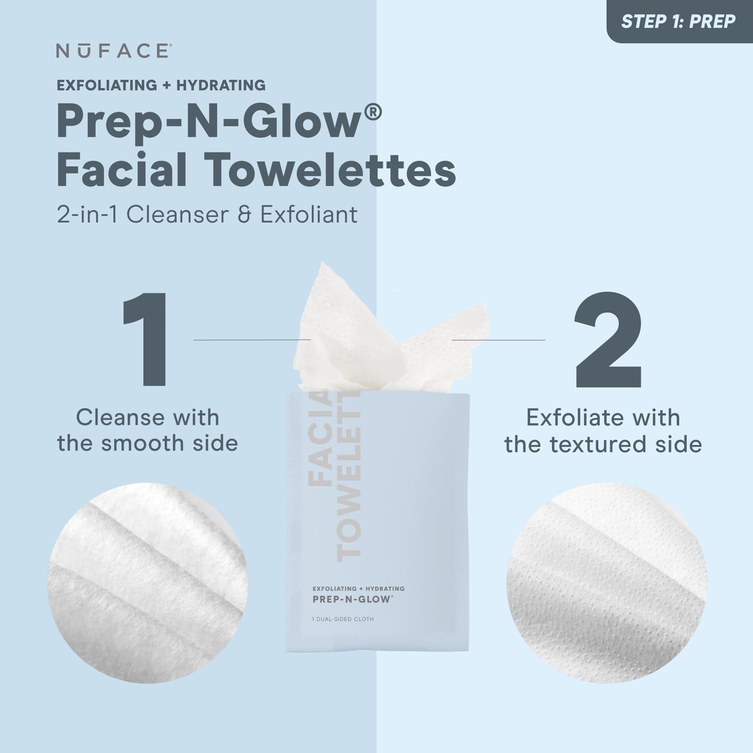 NuFACE Hydration Bundle with IonPlex Hydra-Gel Power Patches, Supercharged Facial Mist & Prep-N-Glow Towelettes - 3-Piece Skincare Set for Microcurrent Treatment & Moisture Lock - Perfect for At-Home Facial Routine & Travel Skincare Essentials